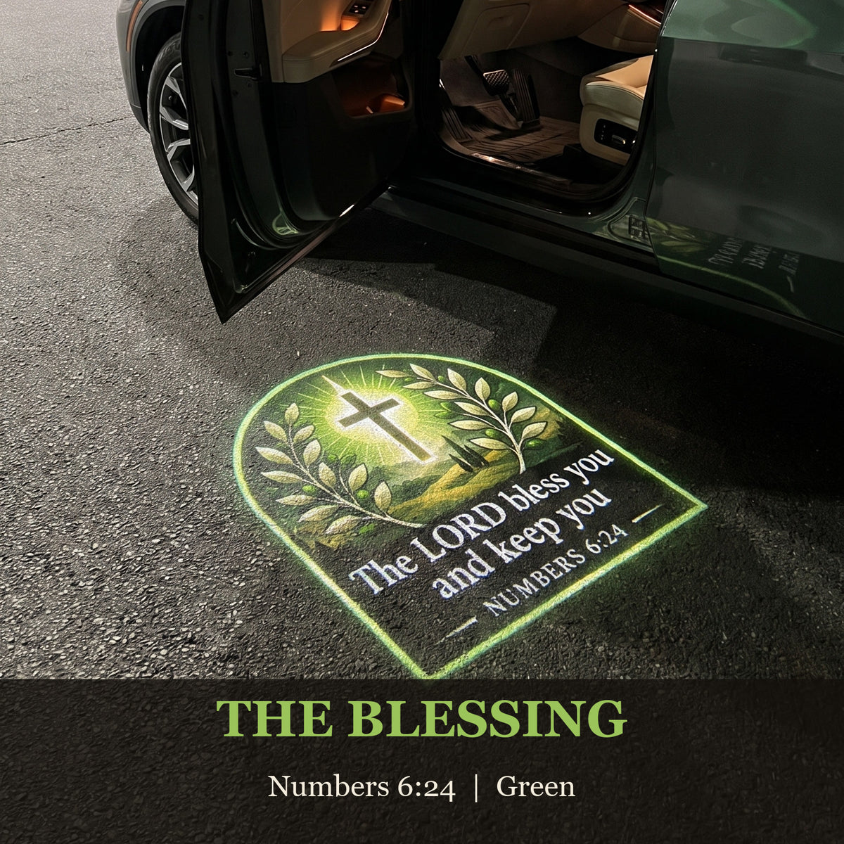 Coming & Going Car Door Projector – Bible Verse Puddle Light